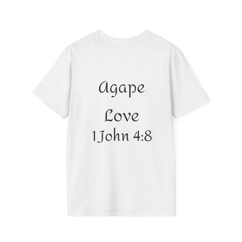 Copy of Jesus Hearts T‑Shirt — Agape Love 1 John 4:8 Christian Tee