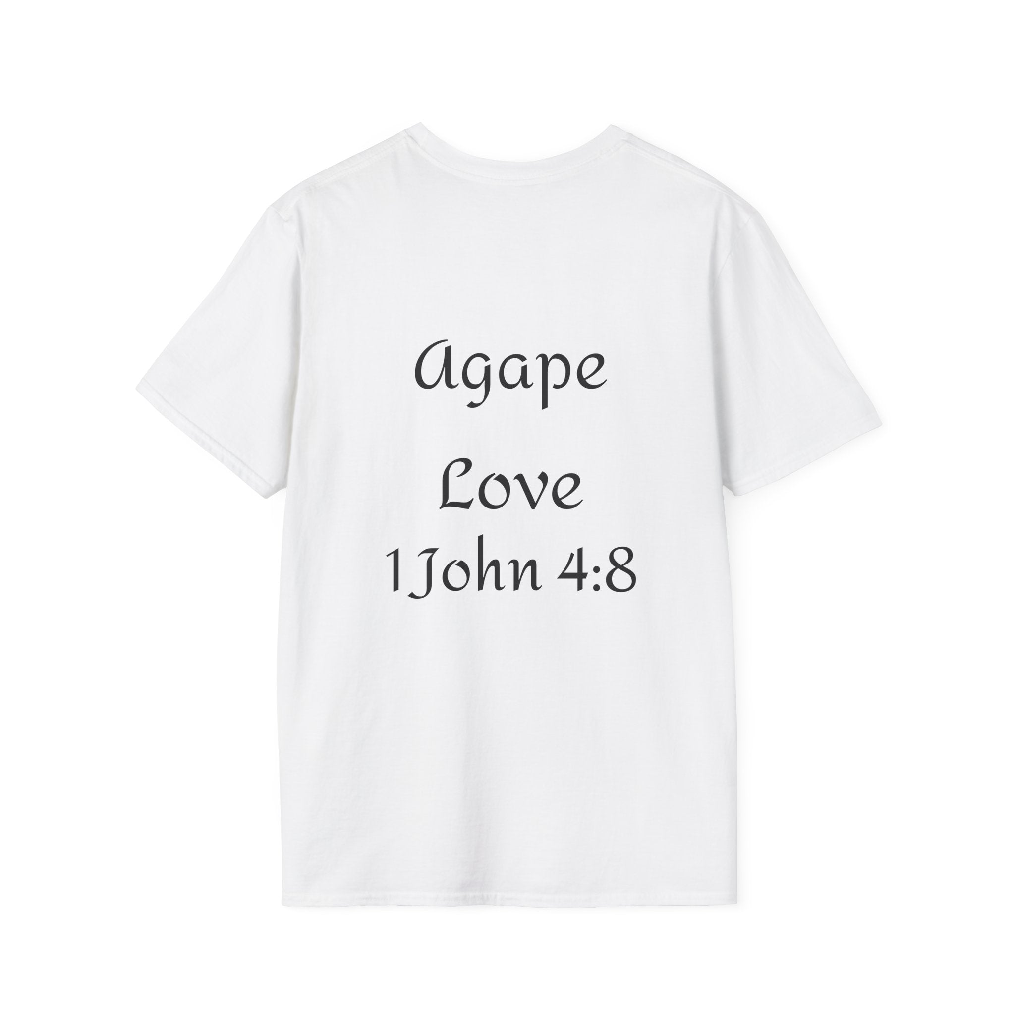 Copy of Jesus Hearts T‑Shirt — Agape Love 1 John 4:8 Christian Tee