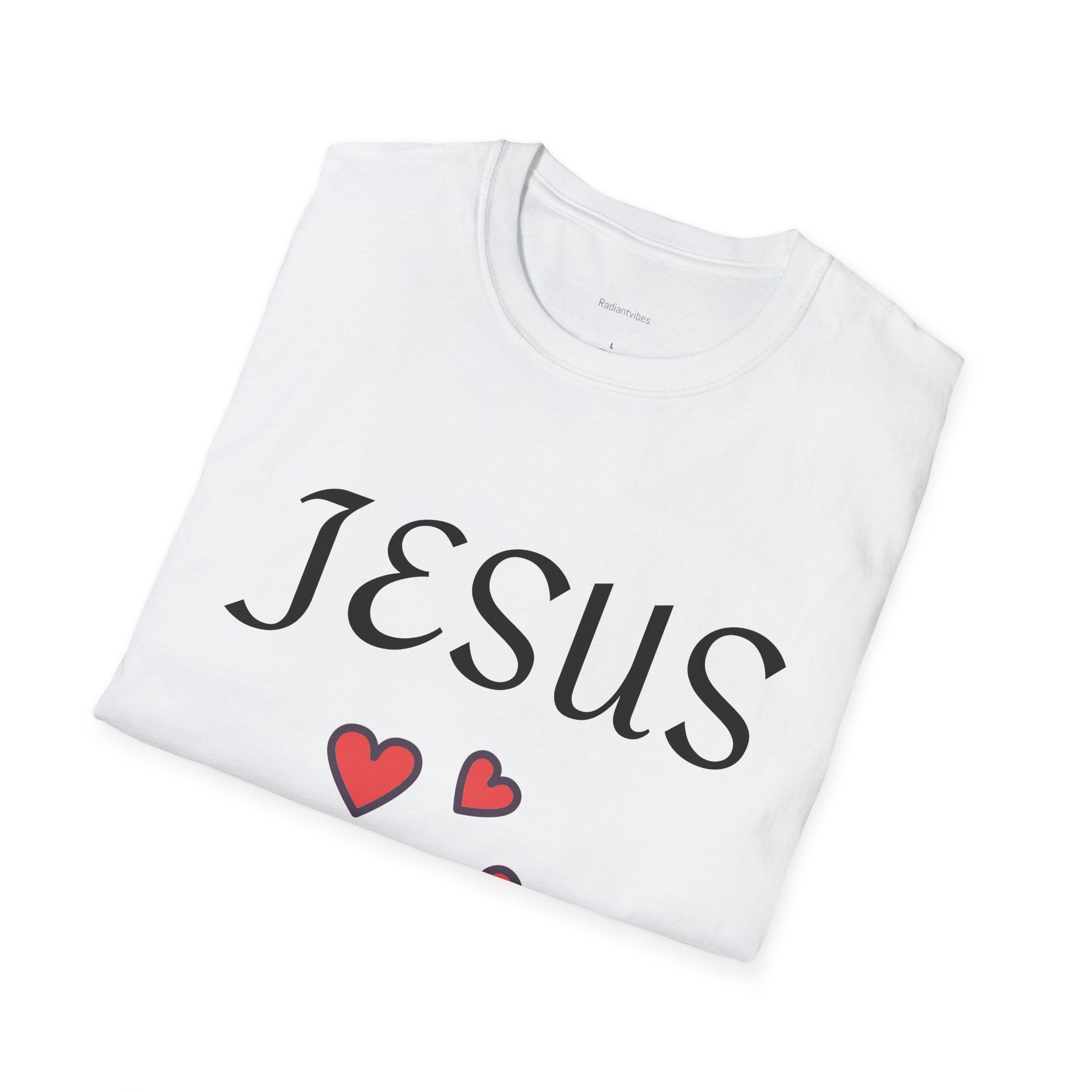 Copy of Jesus Hearts T‑Shirt — Agape Love 1 John 4:8 Christian Tee