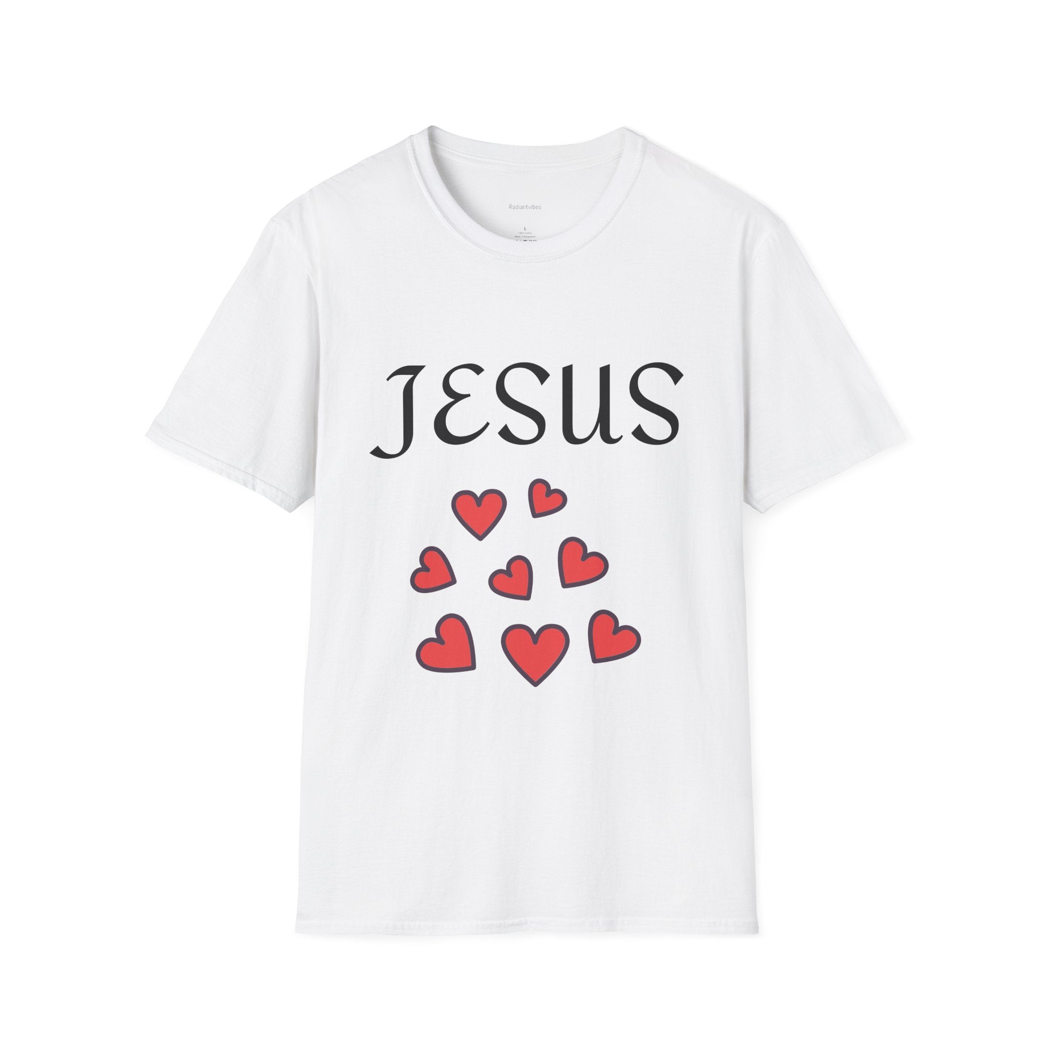 Copy of Jesus Hearts T‑Shirt — Agape Love 1 John 4:8 Christian Tee