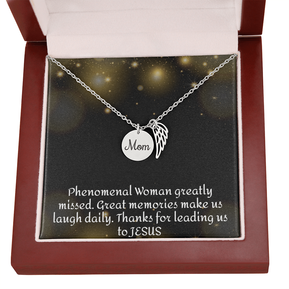 Forever and Always Mom's Beautiful Memorial Necklace