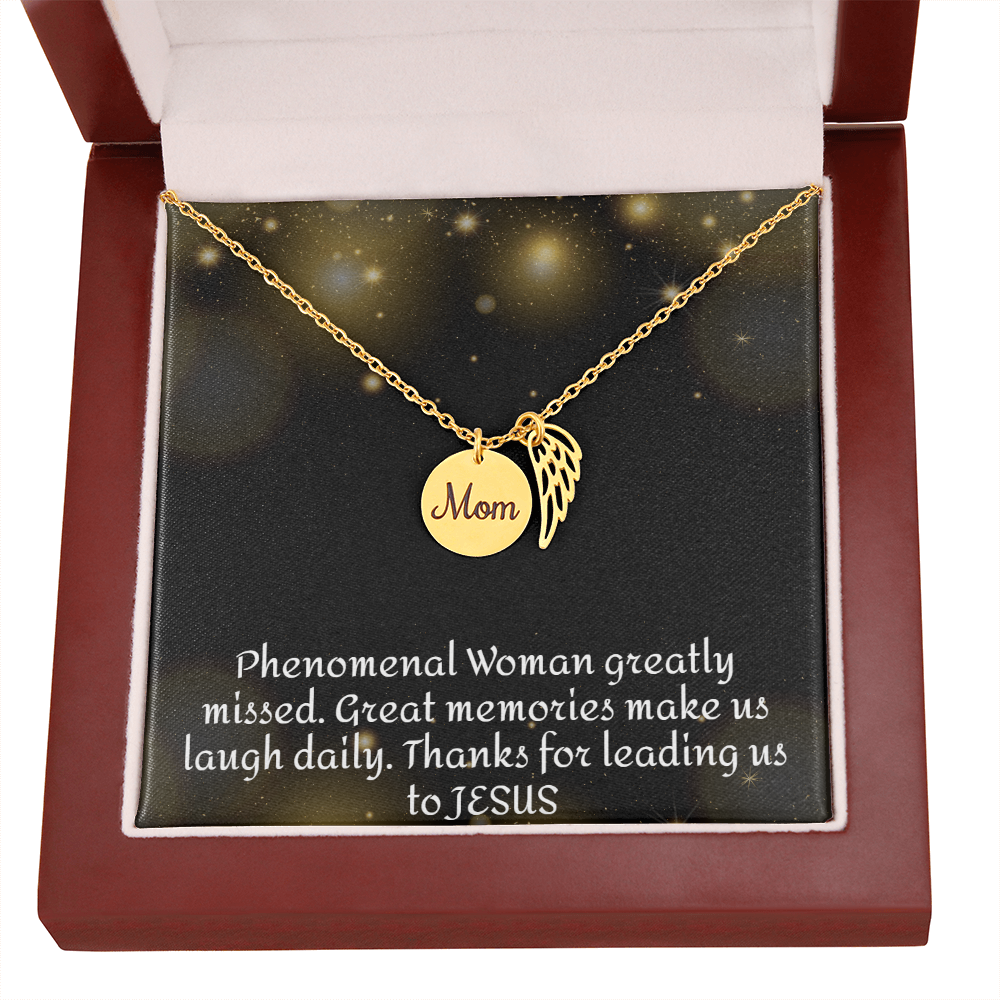 Forever and Always Mom's Beautiful Memorial Necklace