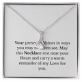 “Your Presence Shines – Encouragement Necklace”