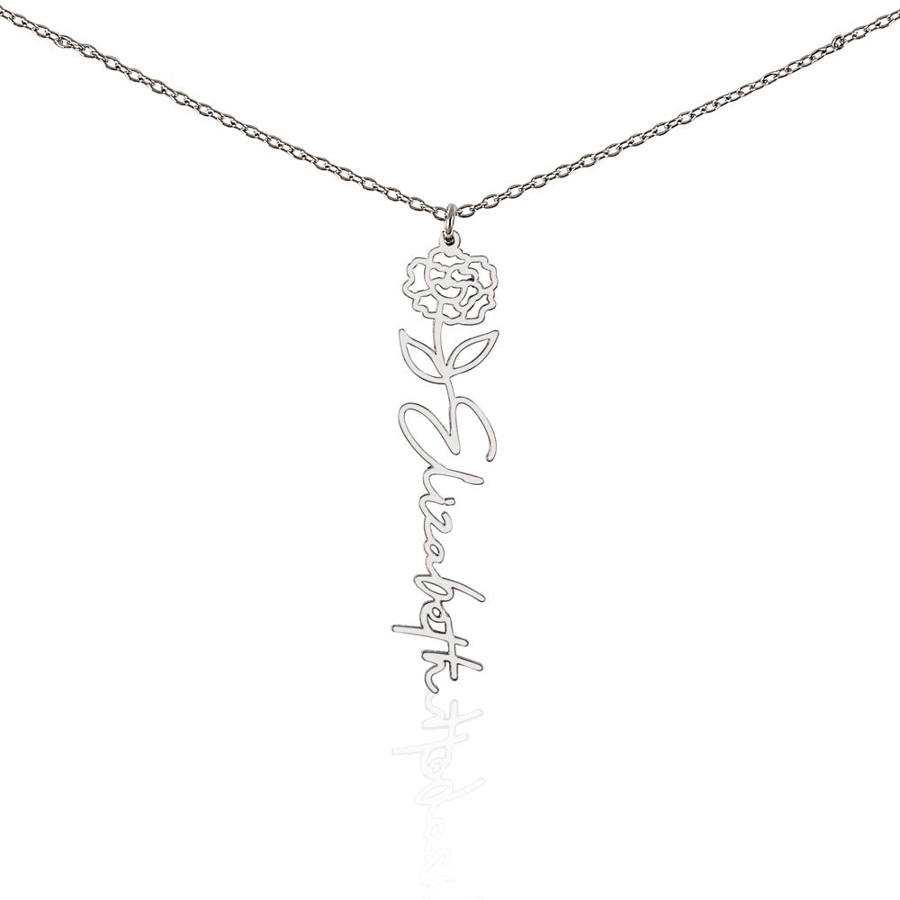 Blooming Name Necklace – Elegant, Meaningful & Custom