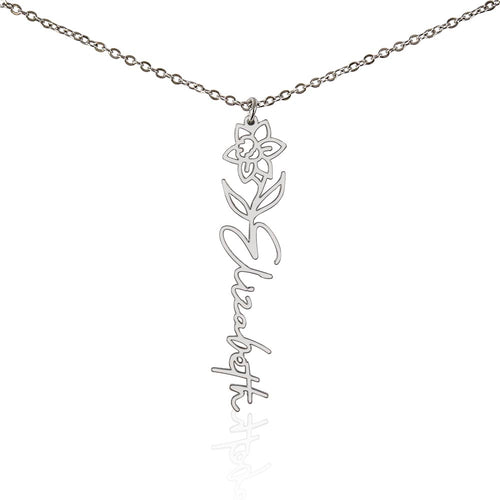 Blooming Name Necklace – Elegant, Meaningful & Custom