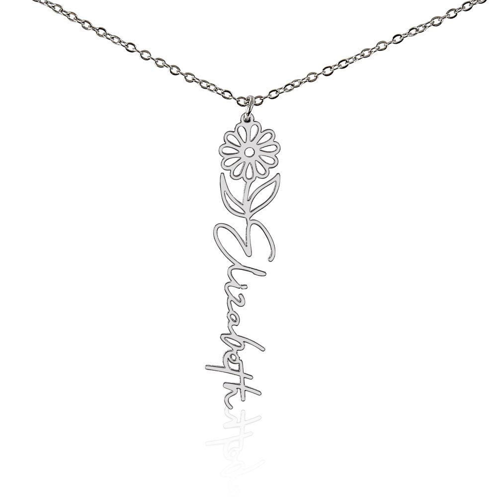 Blooming Name Necklace – Elegant, Meaningful & Custom