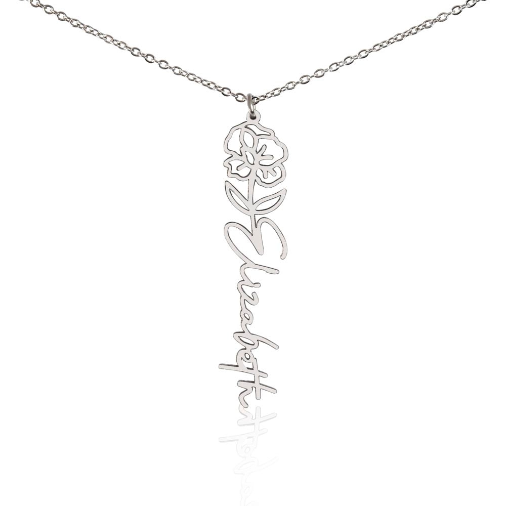 Blooming Name Necklace – Elegant, Meaningful & Custom