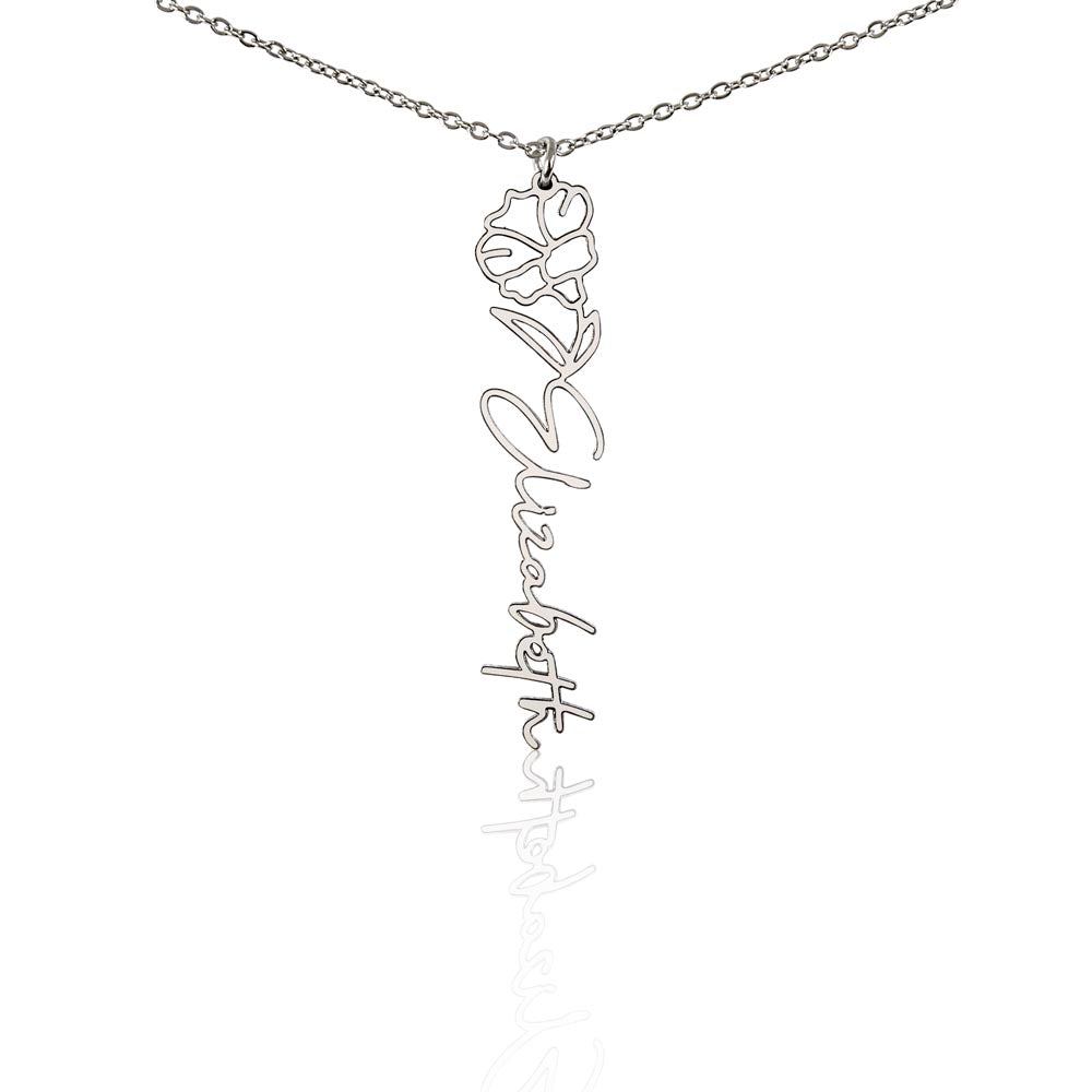 Blooming Name Necklace – Elegant, Meaningful & Custom