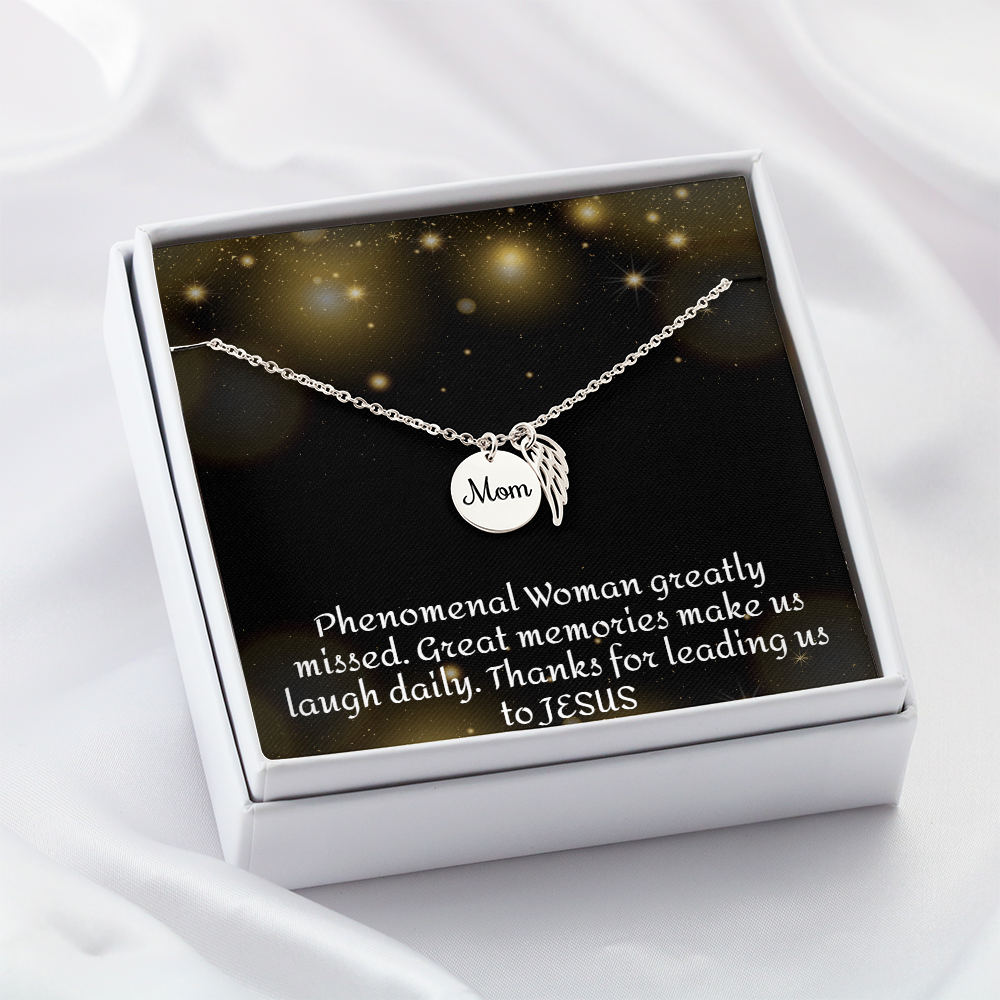 Forever and Always Mom's Beautiful Memorial Necklace