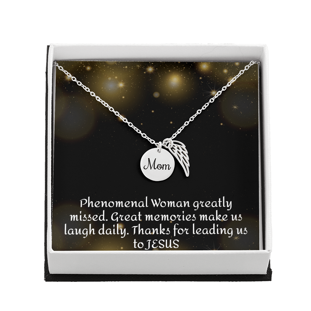 Forever and Always Mom's Beautiful Memorial Necklace