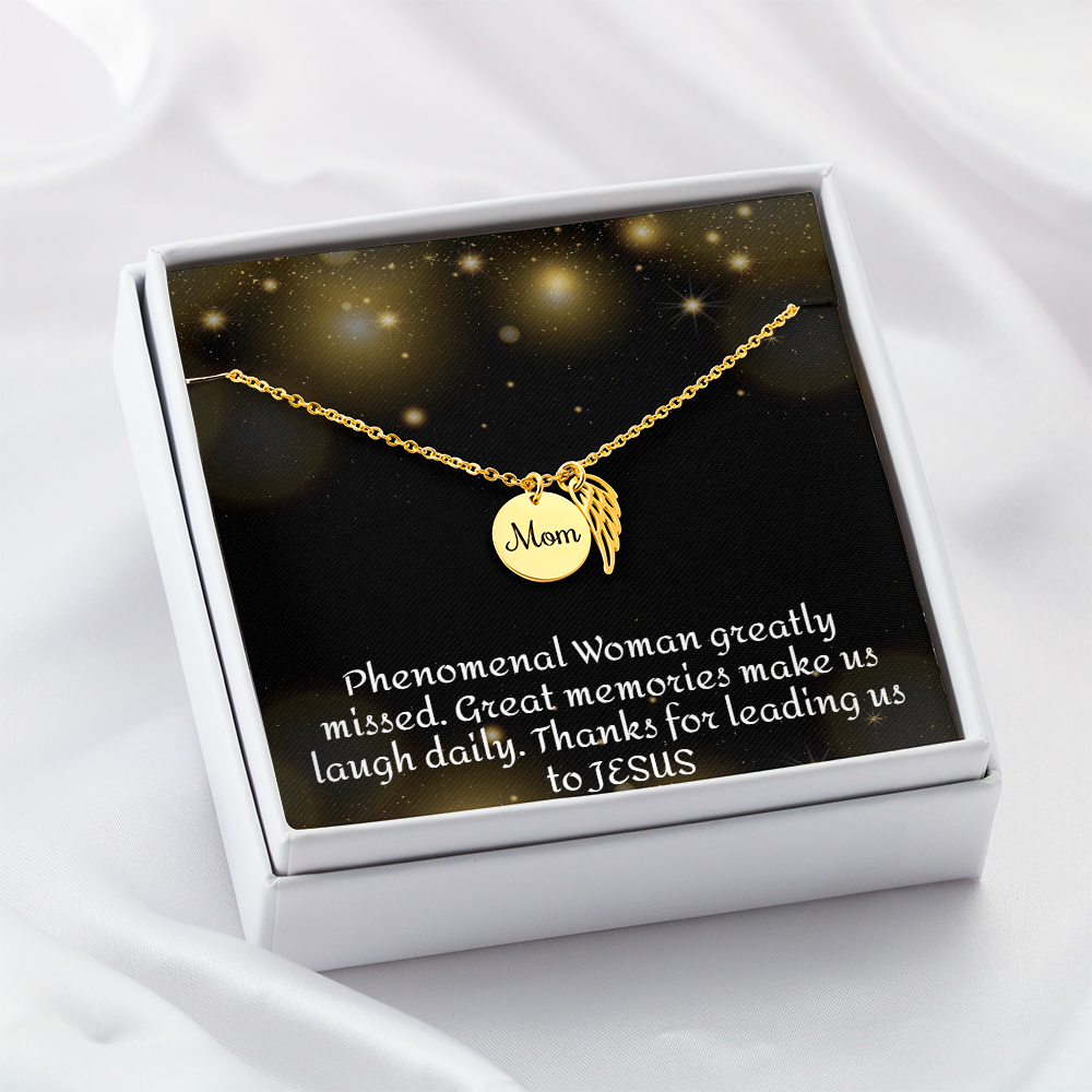 Forever and Always Mom's Beautiful Memorial Necklace