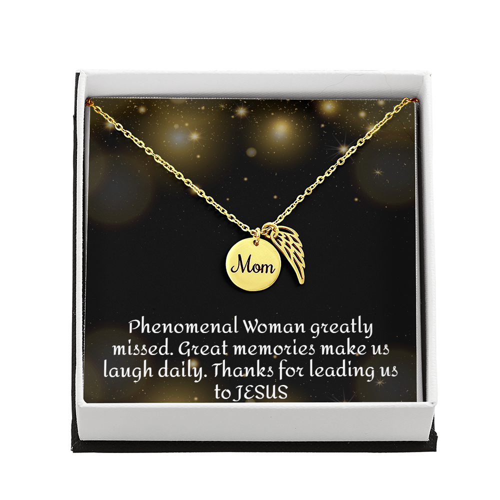 Forever and Always Mom's Beautiful Memorial Necklace